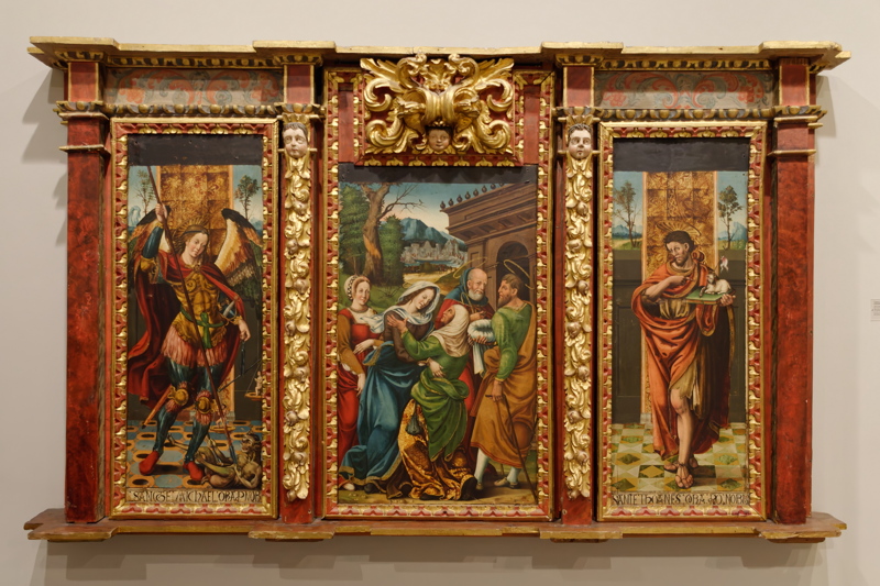 28 - The Tríptico de la Visitación from the former Convento de Franciscanos de Olite, currently housed in the Museo de Navarra in Pamplona